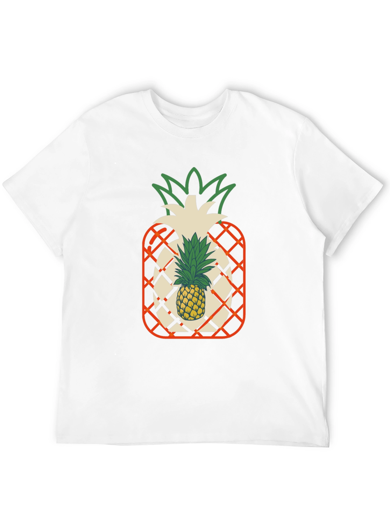 Pineapple Graphic Black T-Shirt