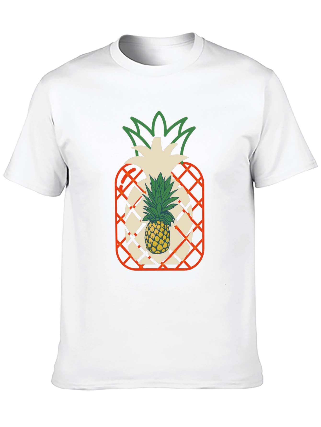 Pineapple Graphic Black T-Shirt