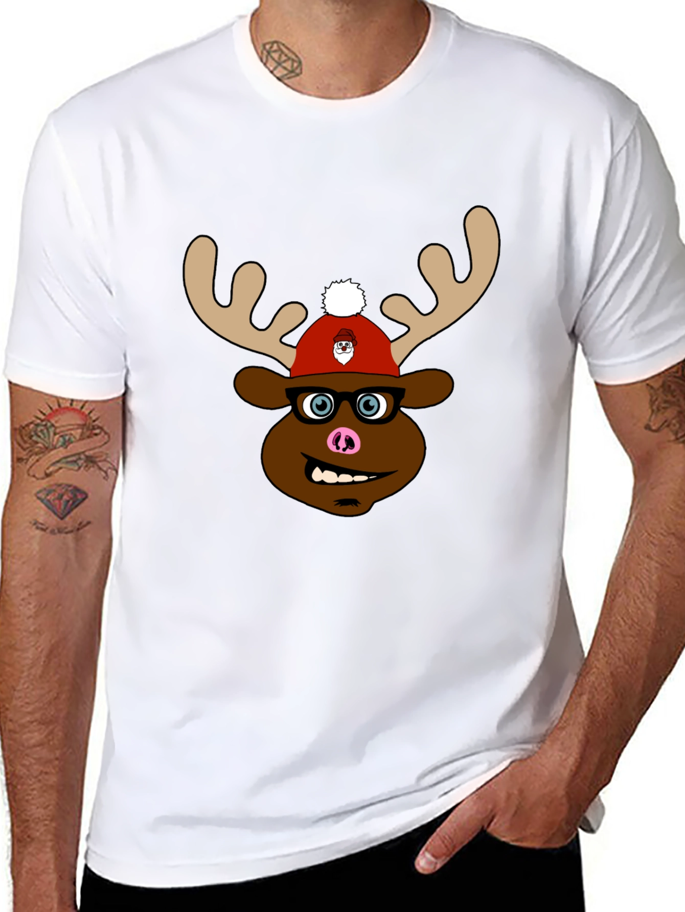 Funny Christmas Reindeer T-Shirt