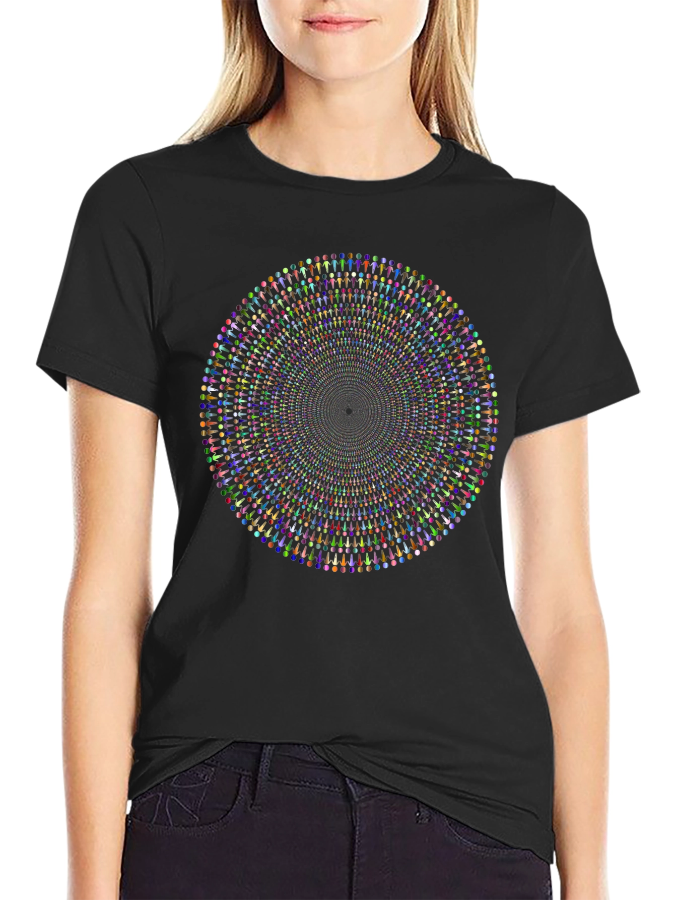 Hypnotic Circle T-Shirt - Unique Graphic Tee
