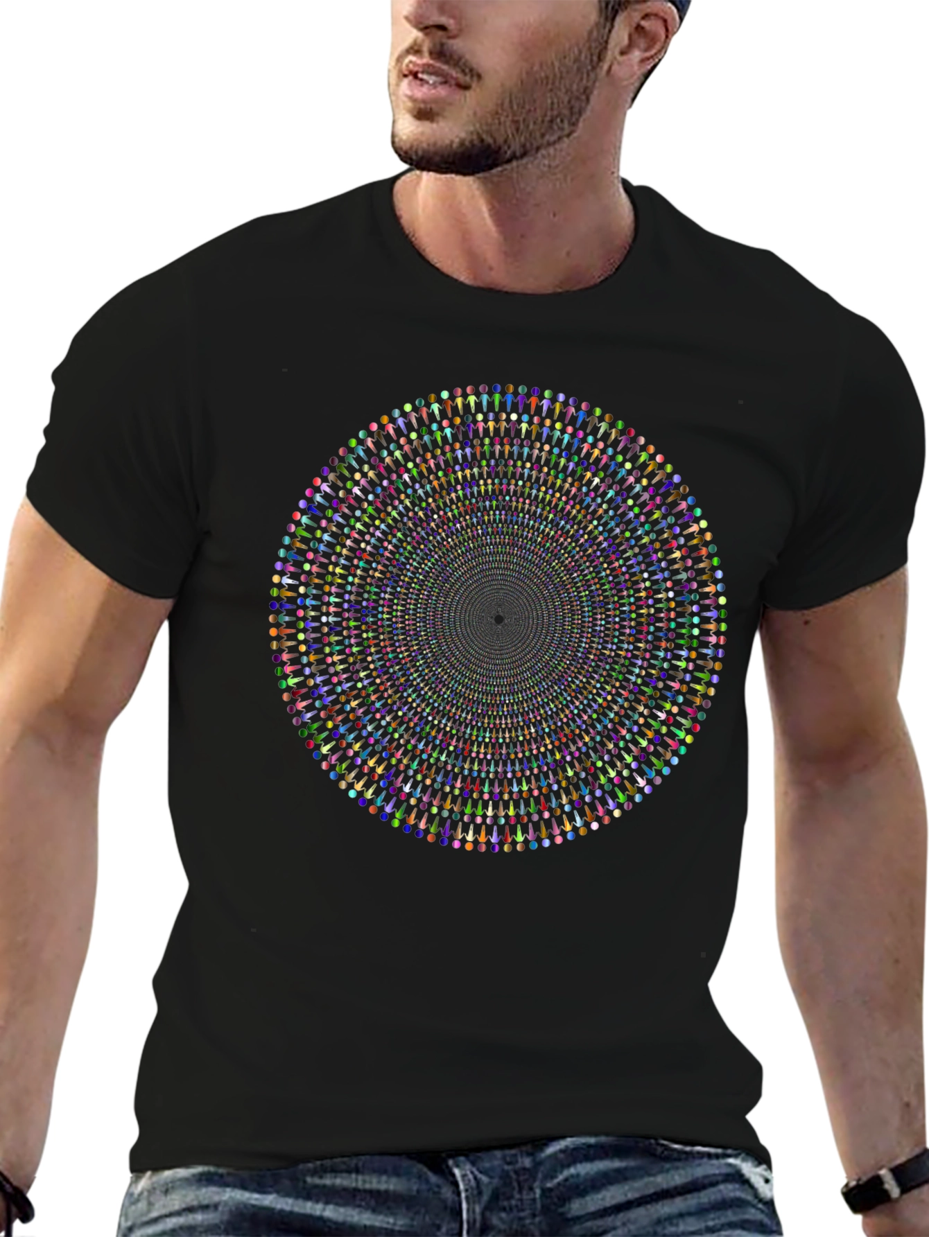 Hypnotic Circle T-Shirt - Unique Graphic Tee