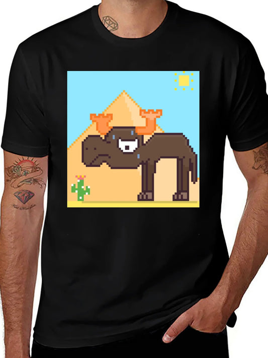 Pixelated Moose Desert Graphic Tee