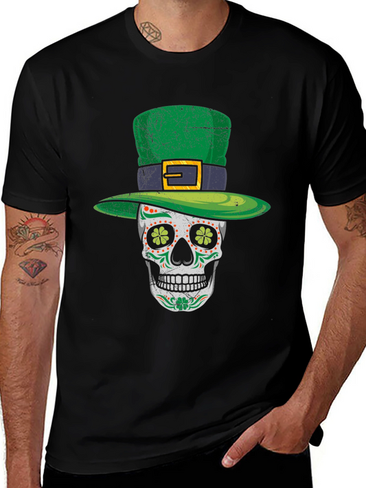 St. Patricks Day Skull Graphic Tee