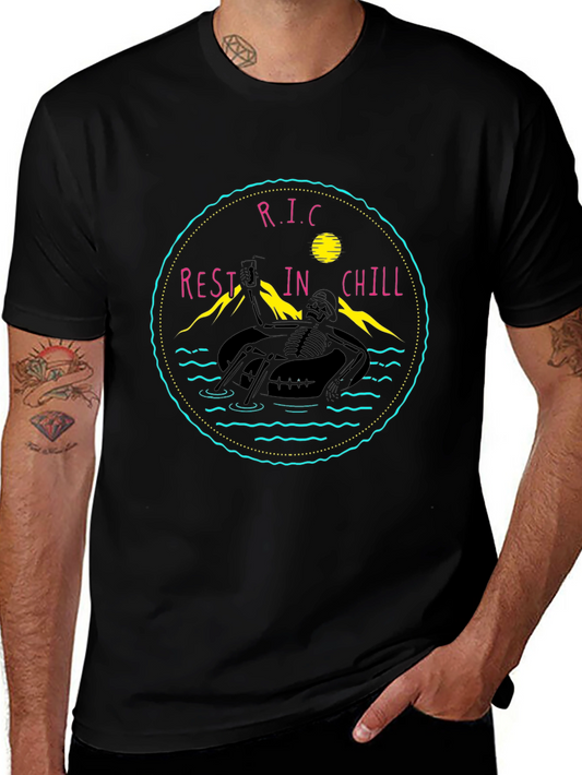 Rest In Chill Black Graphic Tee