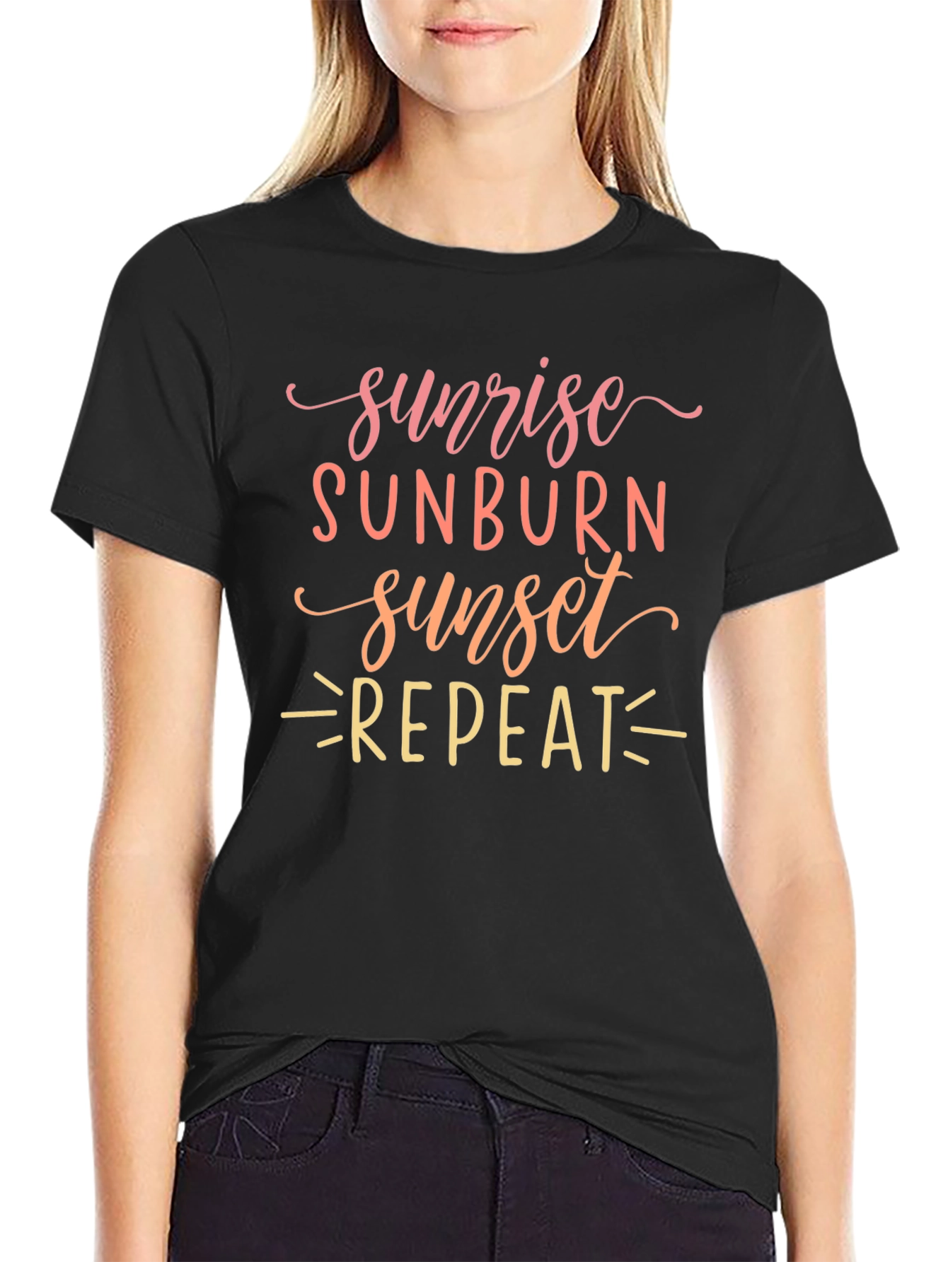 Sunrise Sunburn Sunset Repeat T-Shirt