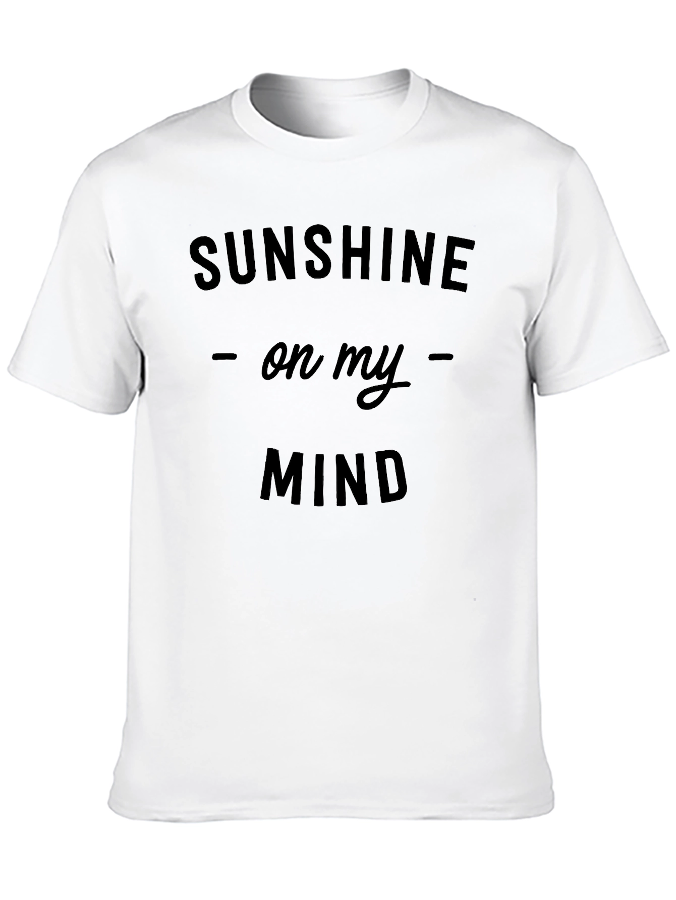 Sunshine On My Mind Black Graphic Tee Shirt