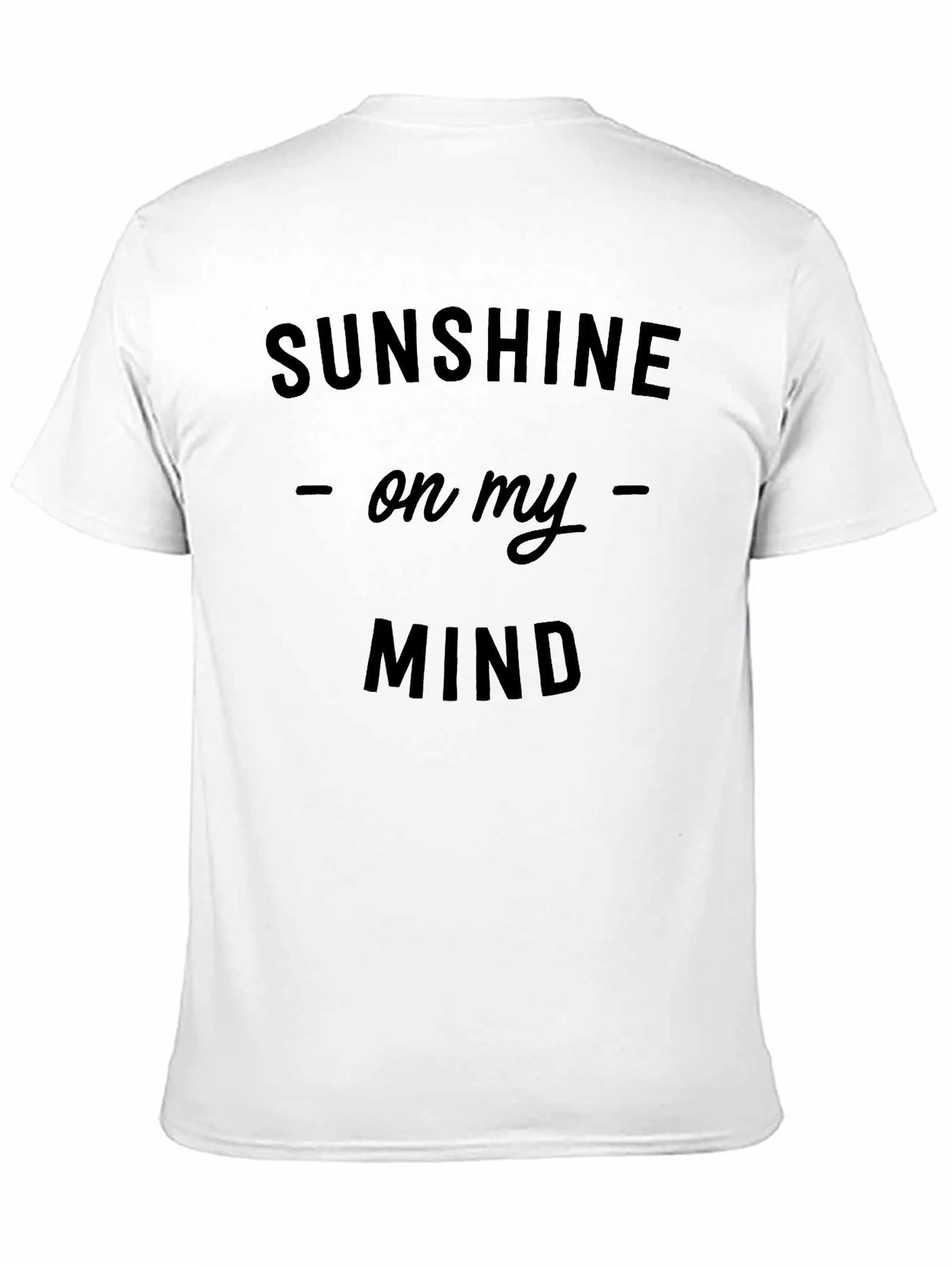 Sunshine On My Mind Black Graphic Tee Shirt