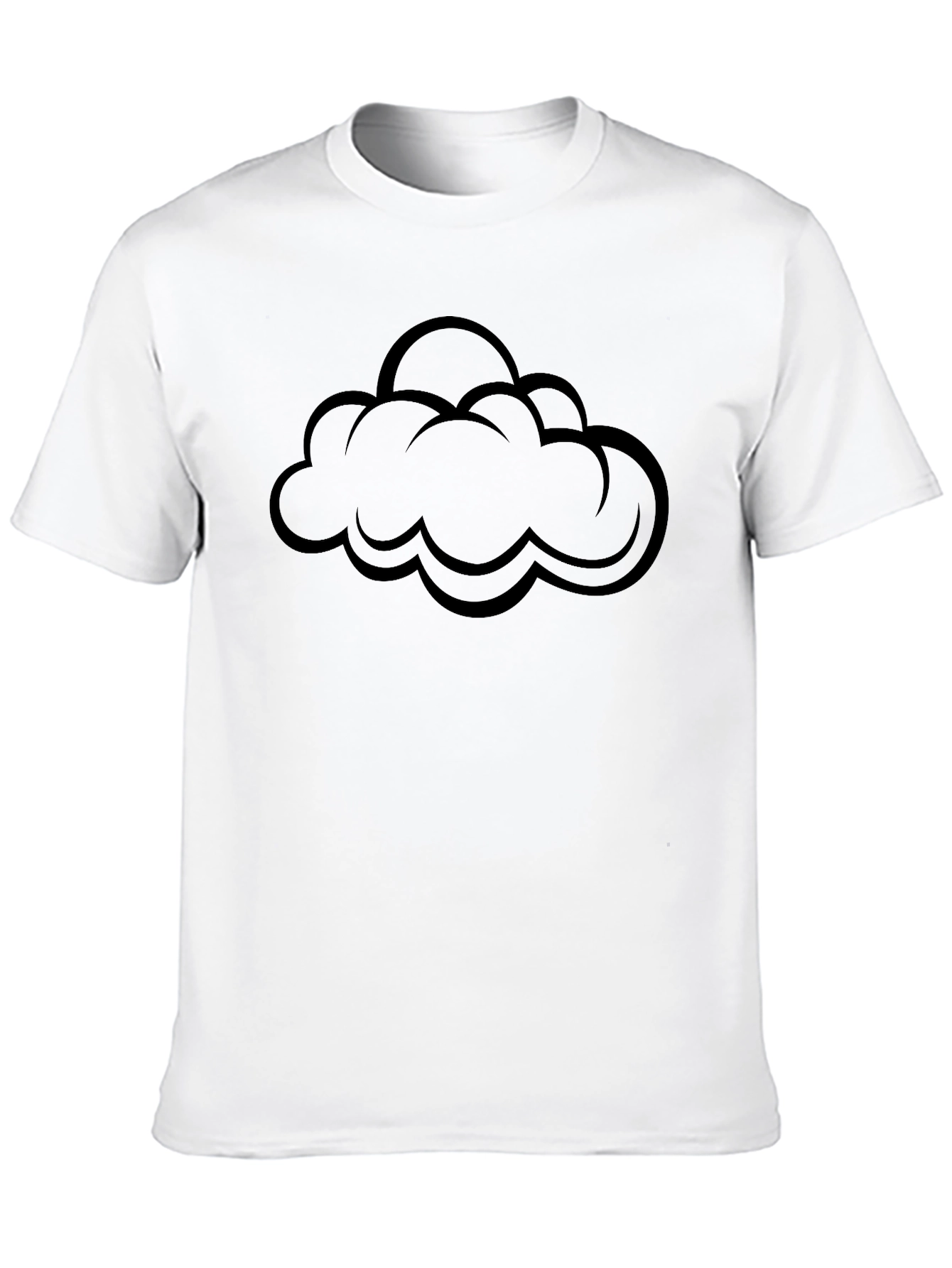 Black Cloud Graphic T-Shirt - Stylish & Comfortable