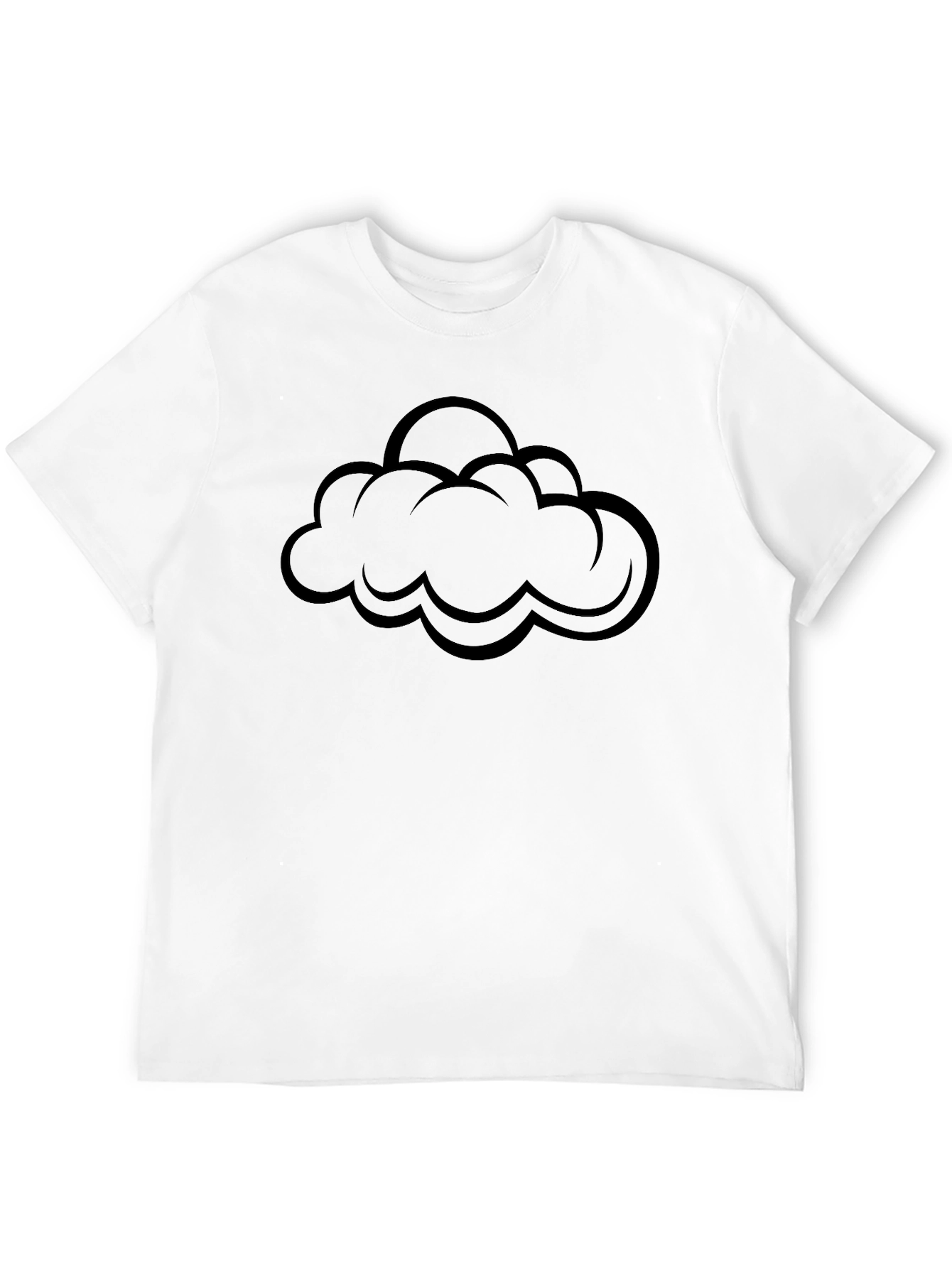 Black Cloud Graphic T-Shirt - Stylish & Comfortable
