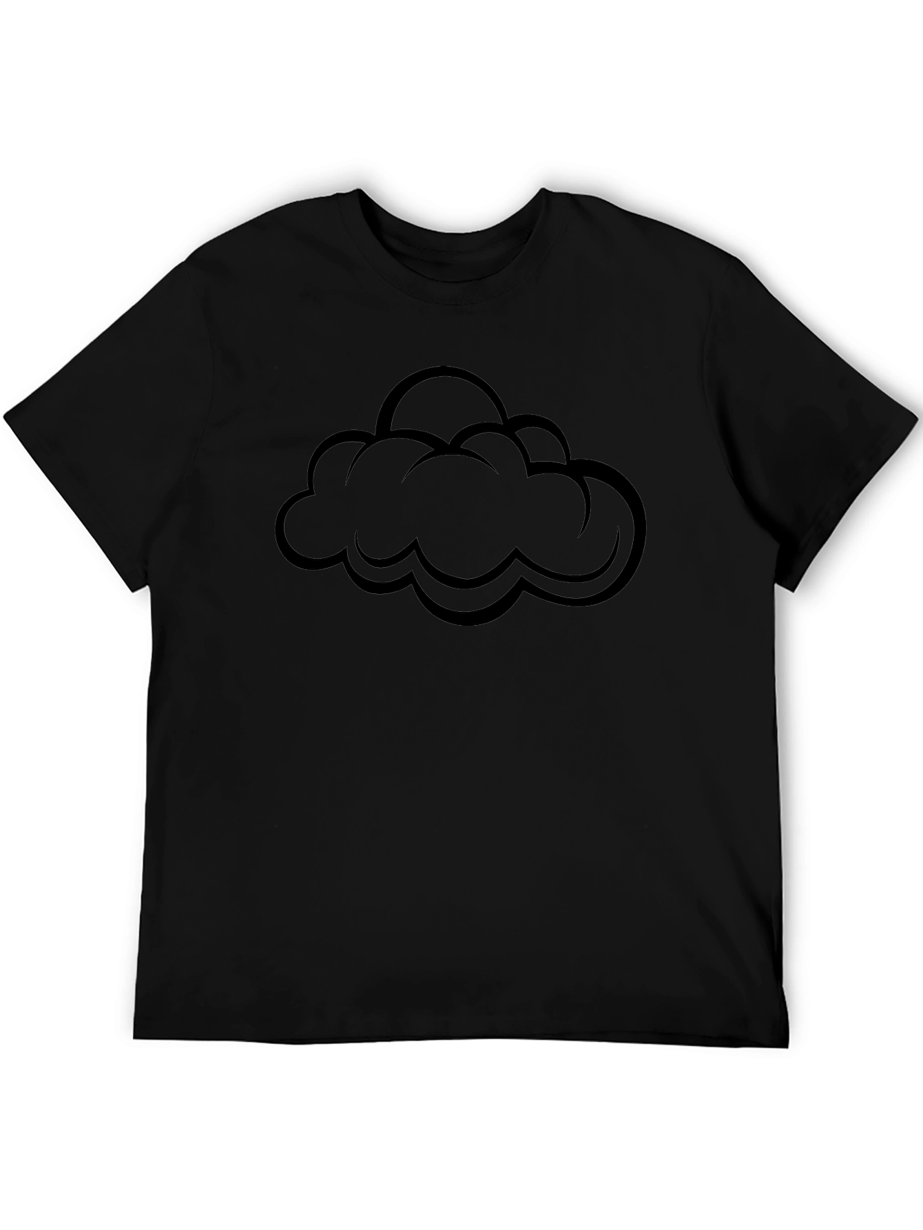 Black Cloud Graphic T-Shirt - Stylish & Comfortable