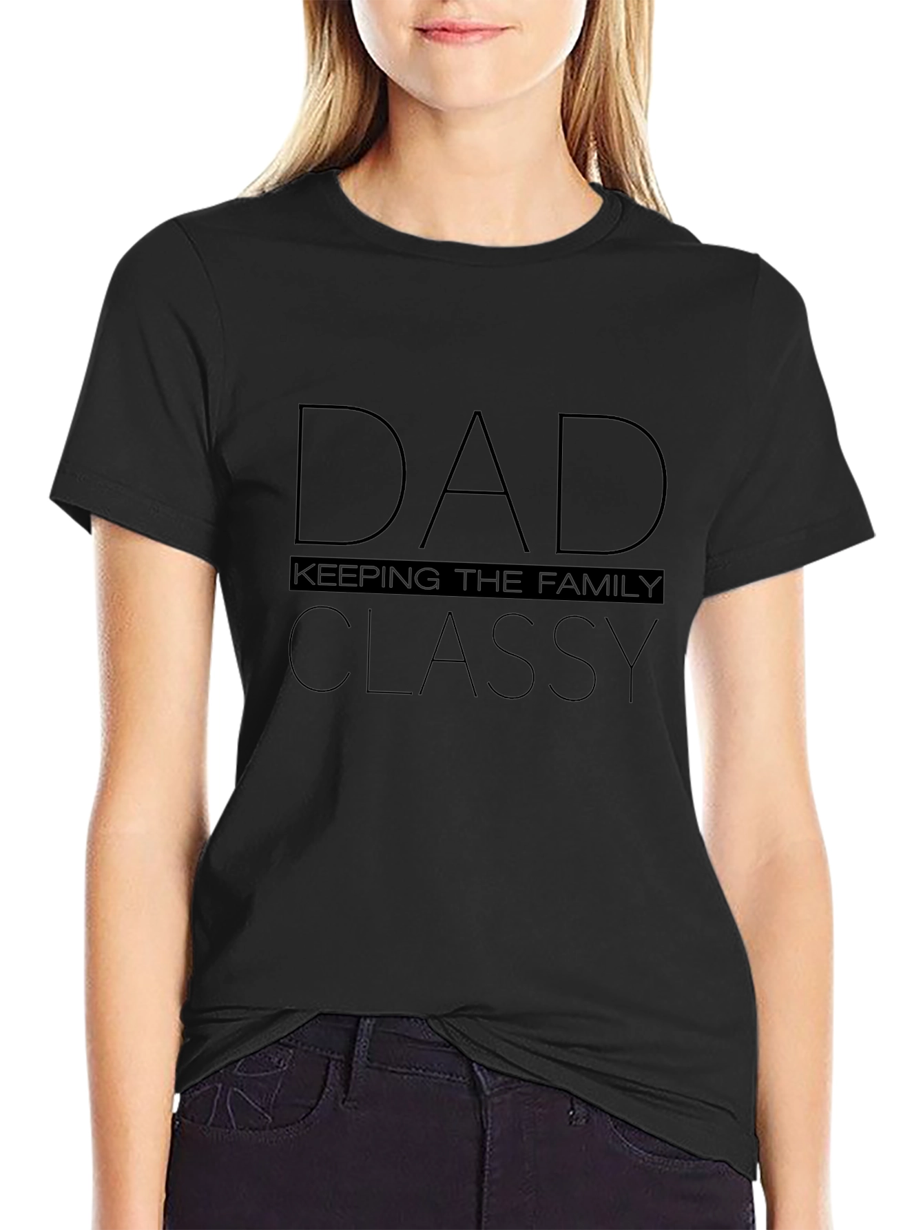 Dad Keeping The Family Classy Graphic Tee