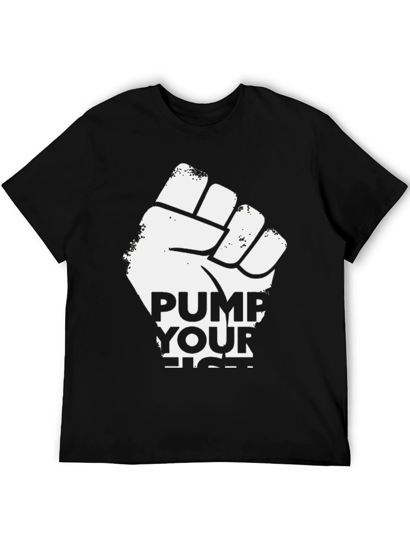 Pump Your Fist Graphic T-Shirt - Black Cotton Tee