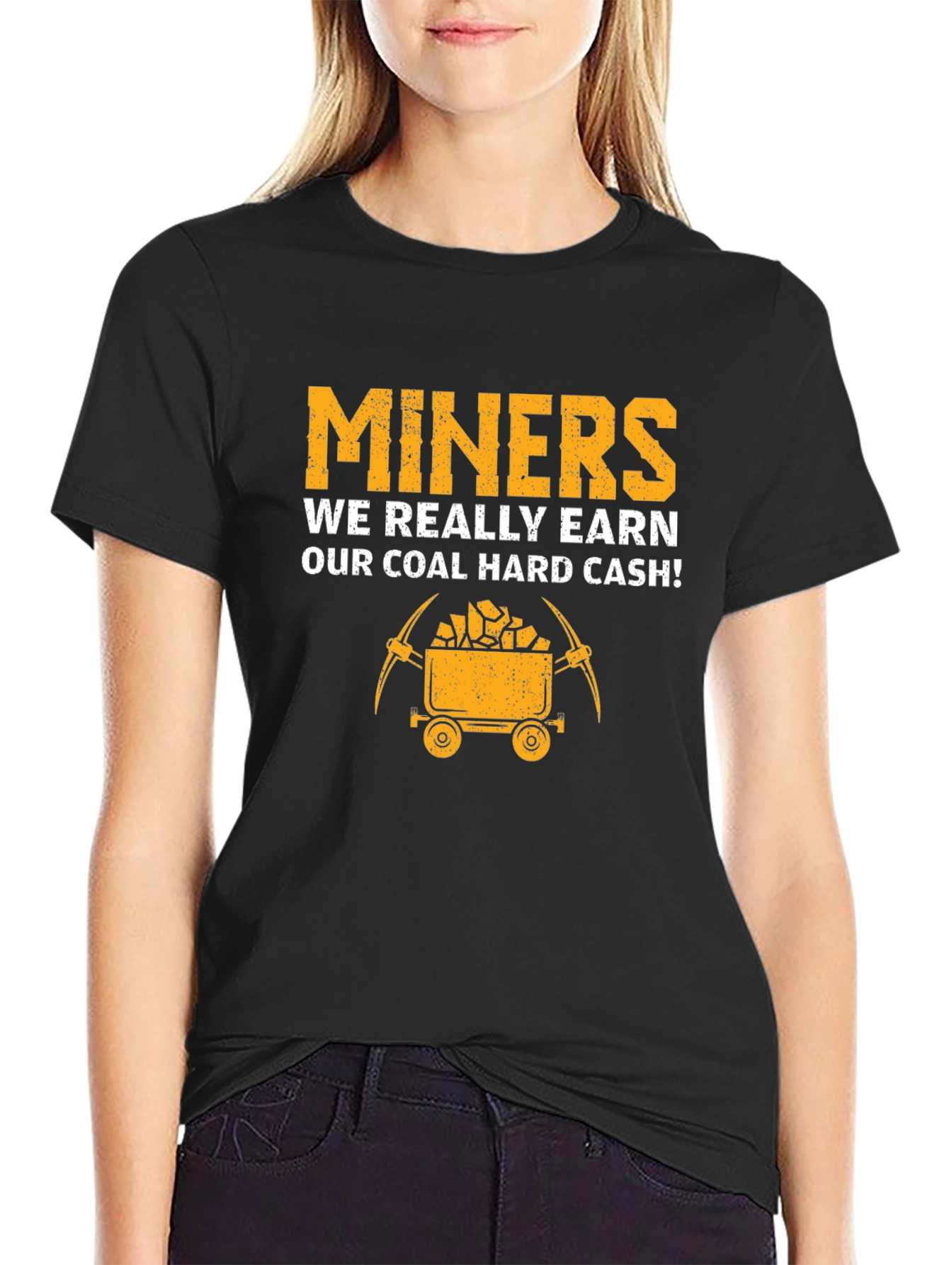 Miners Coal Hard Cash Graphic Tee