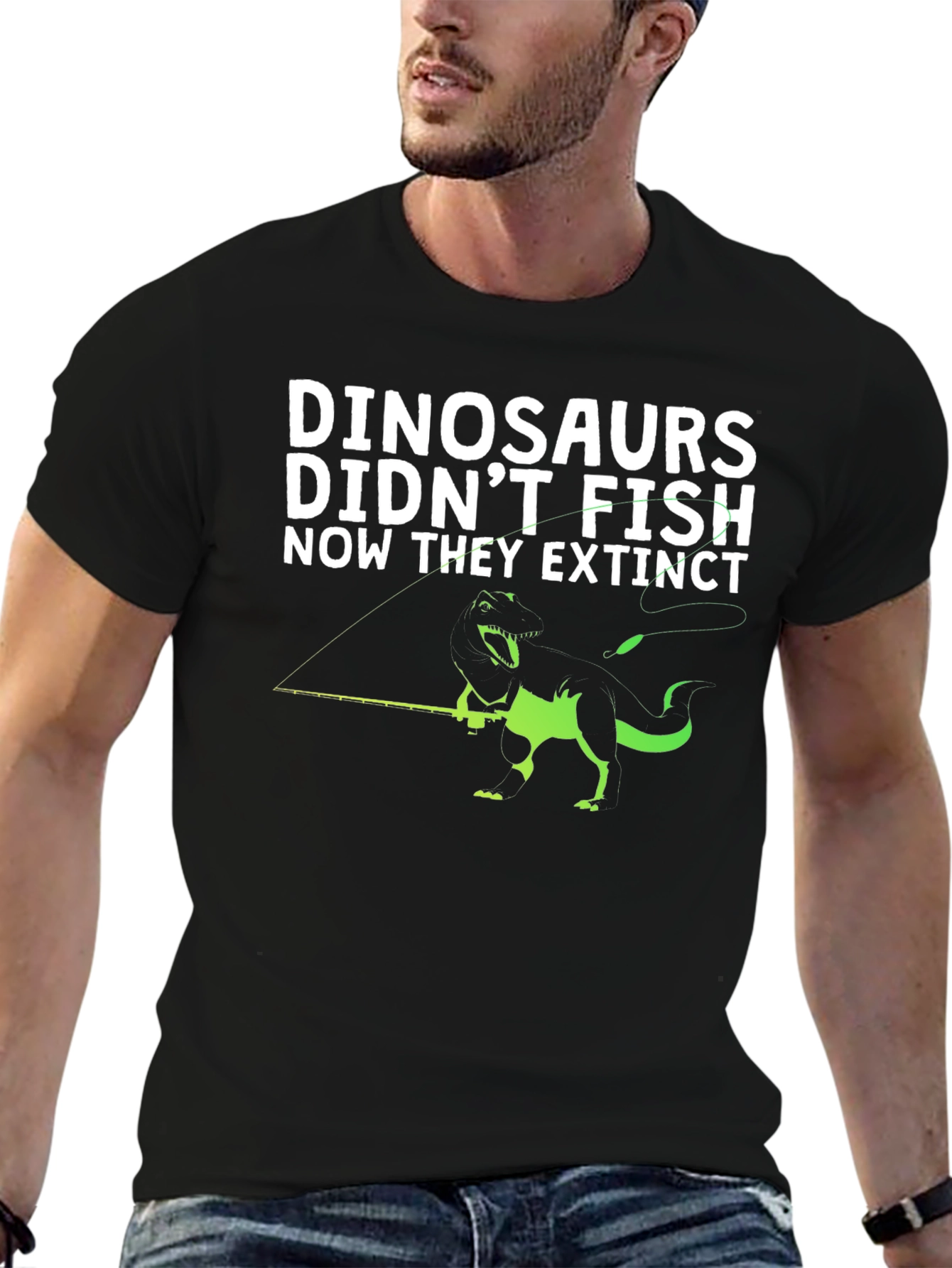 Dinosaurs Didnt Fish T-Shirt