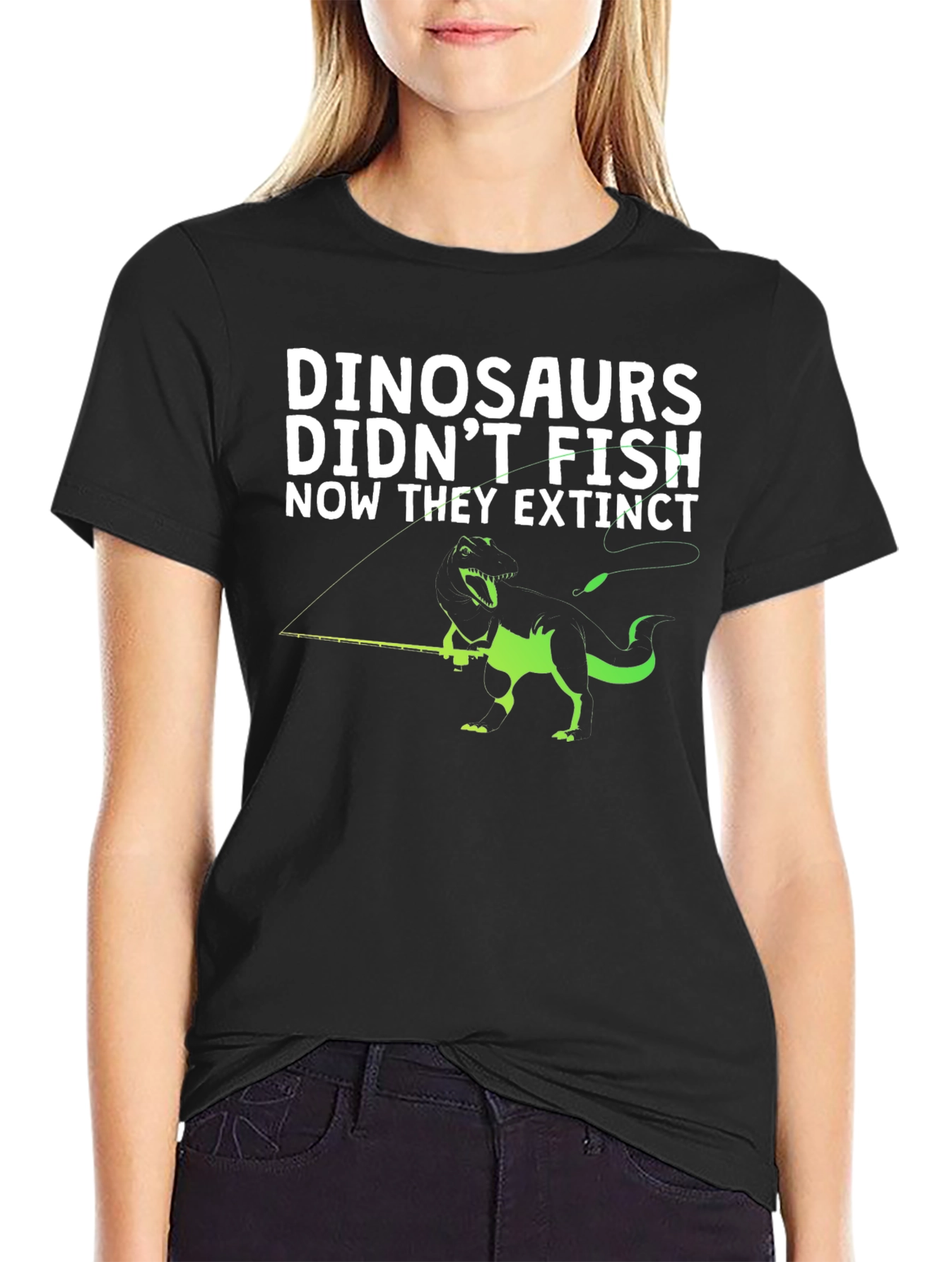 Dinosaurs Didnt Fish T-Shirt