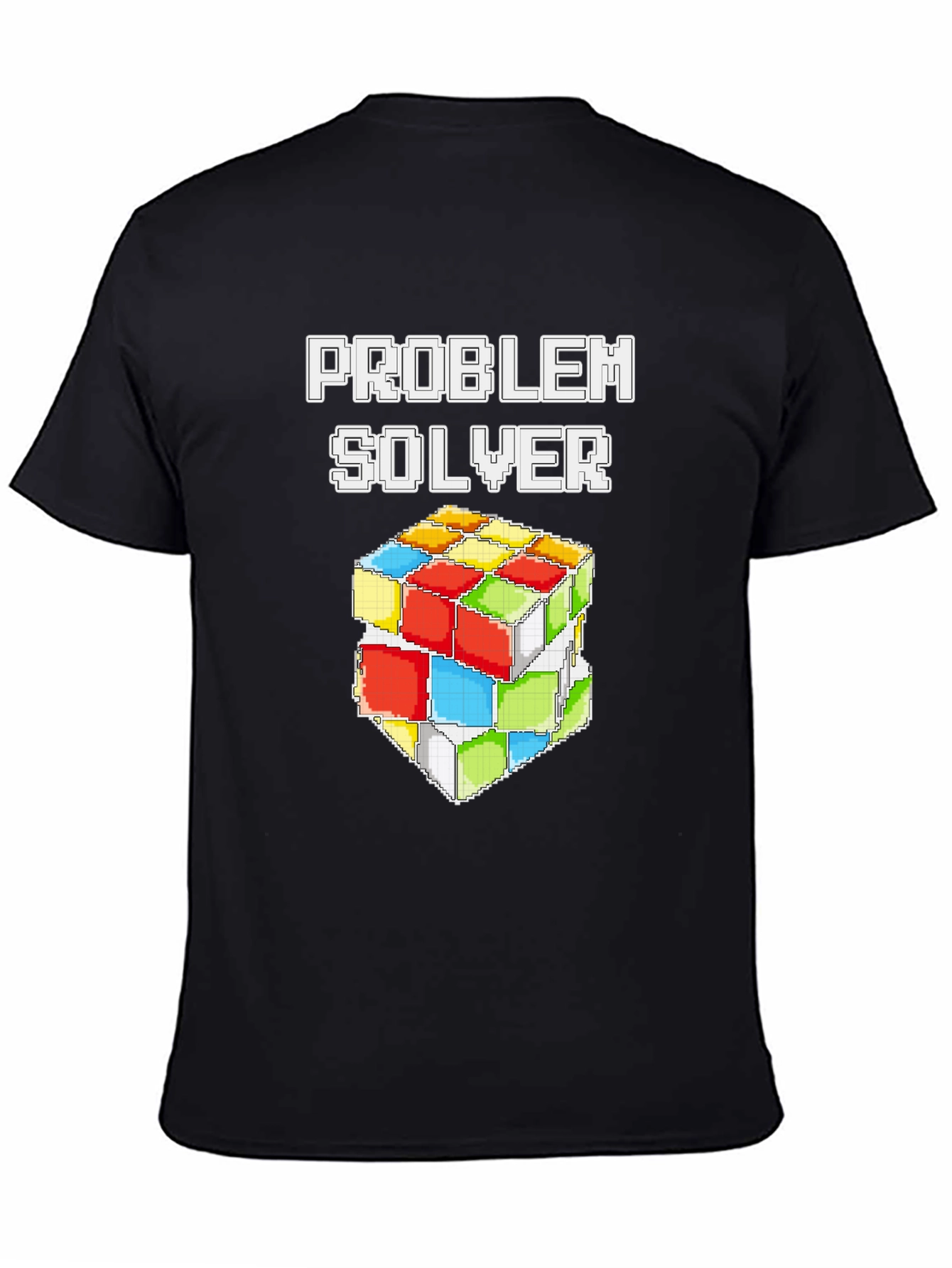 Problem Solver Rubiks Cube Graphic Tee - Black