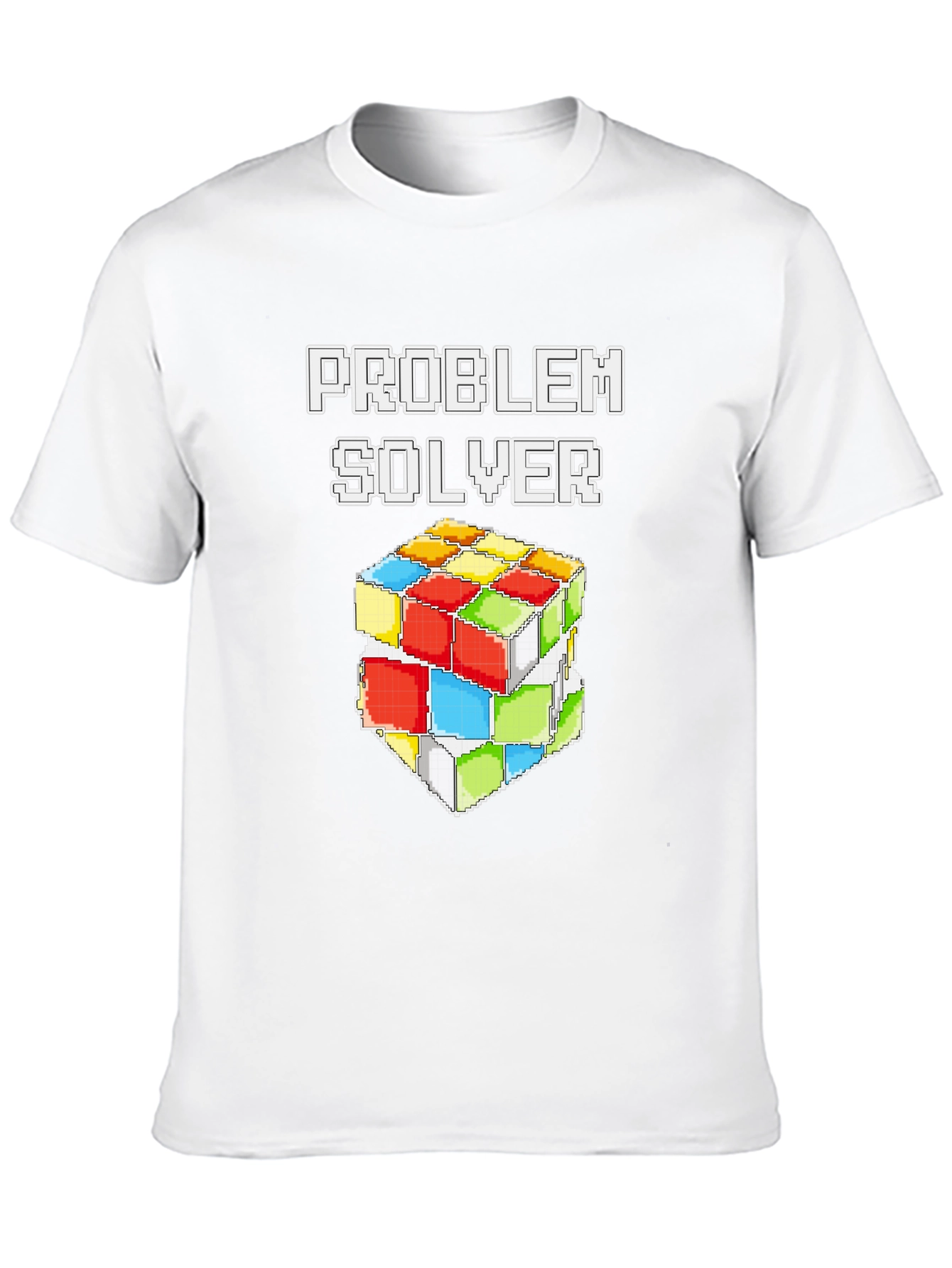 Problem Solver Rubiks Cube Graphic Tee - Black