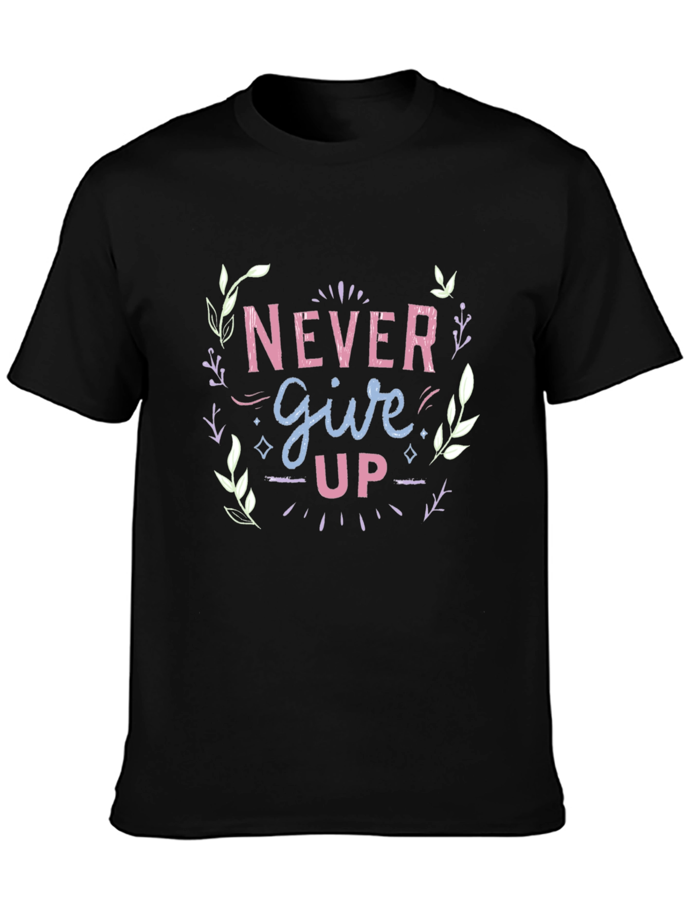 Never Give Up Graphic Tee - Motivational Design