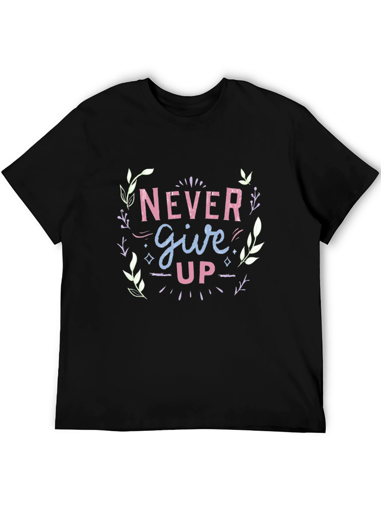 Never Give Up Graphic Tee - Motivational Design