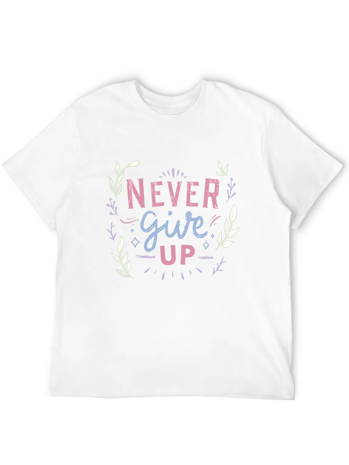 Never Give Up Graphic Tee - Motivational Design