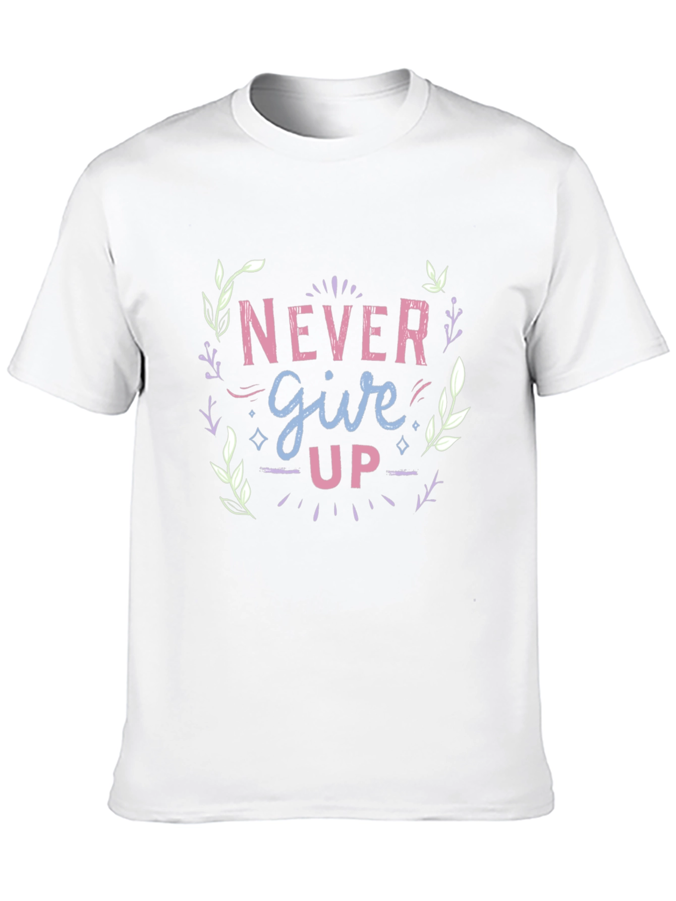 Never Give Up Graphic Tee - Motivational Design