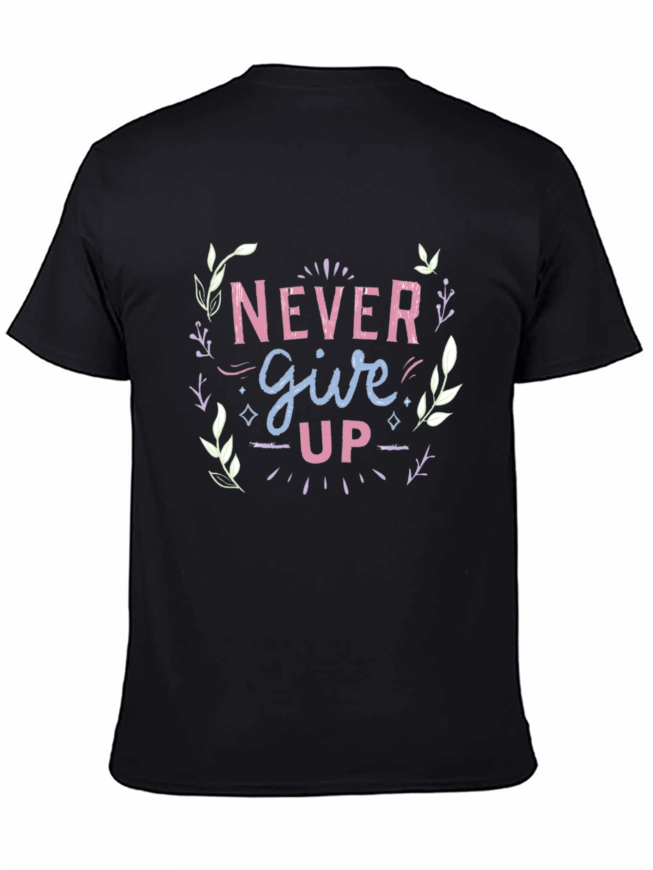 Never Give Up Graphic Tee - Motivational Design