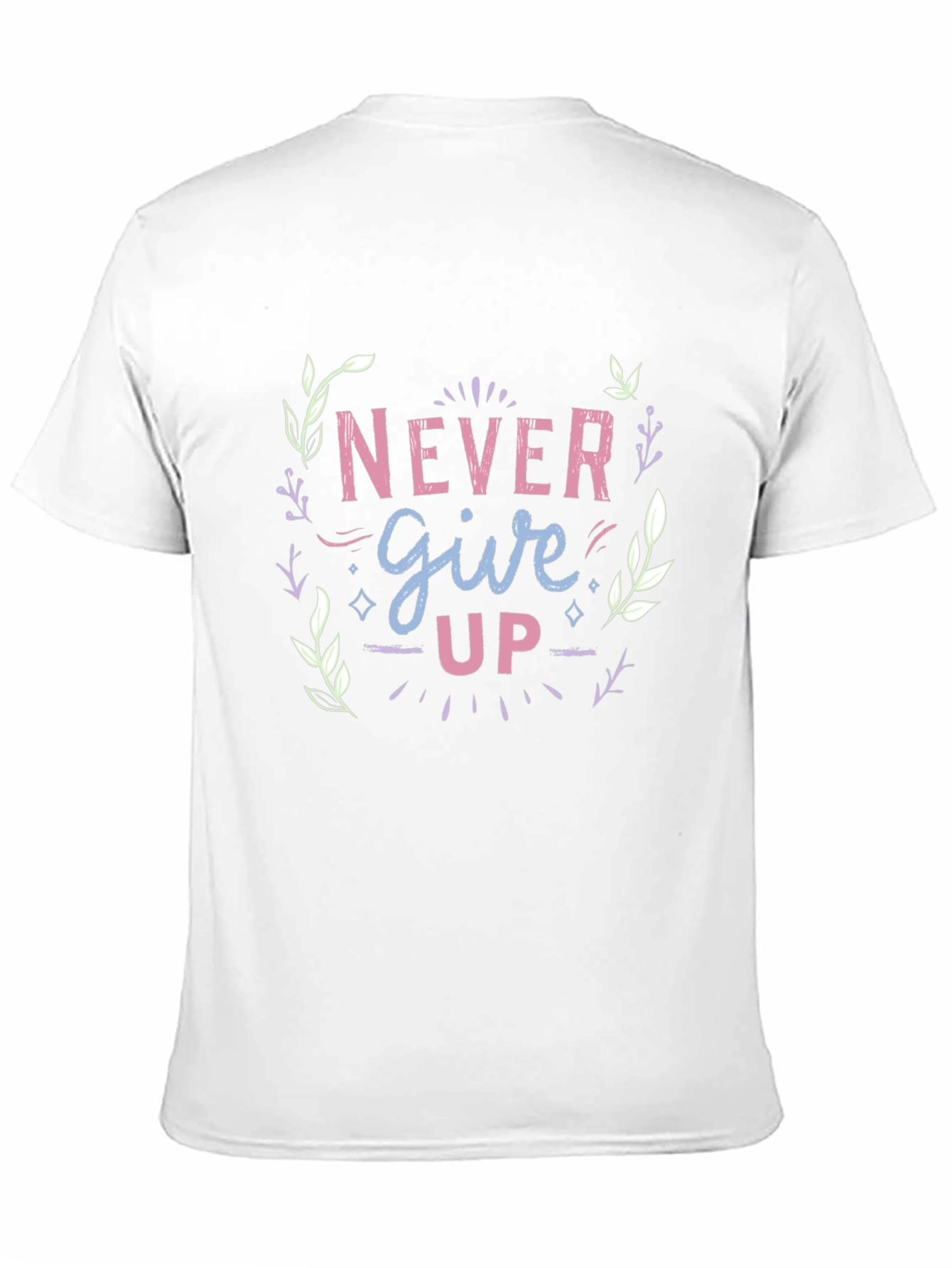 Never Give Up Graphic Tee - Motivational Design