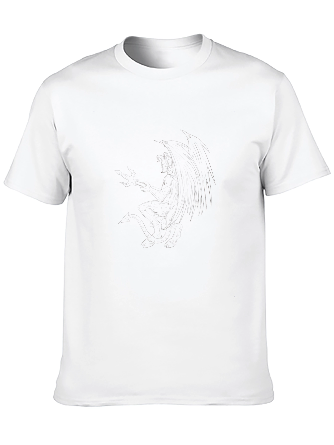Mens Black Crew Neck T-Shirt - Casual Style