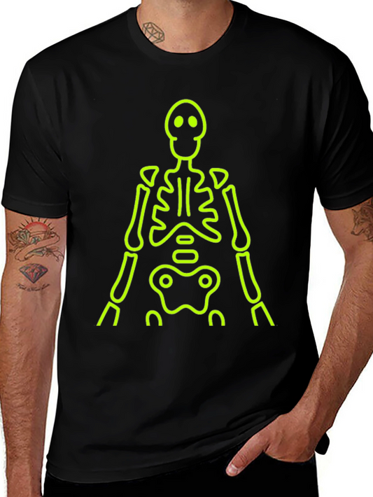 Neon Skeleton Black T-Shirt
