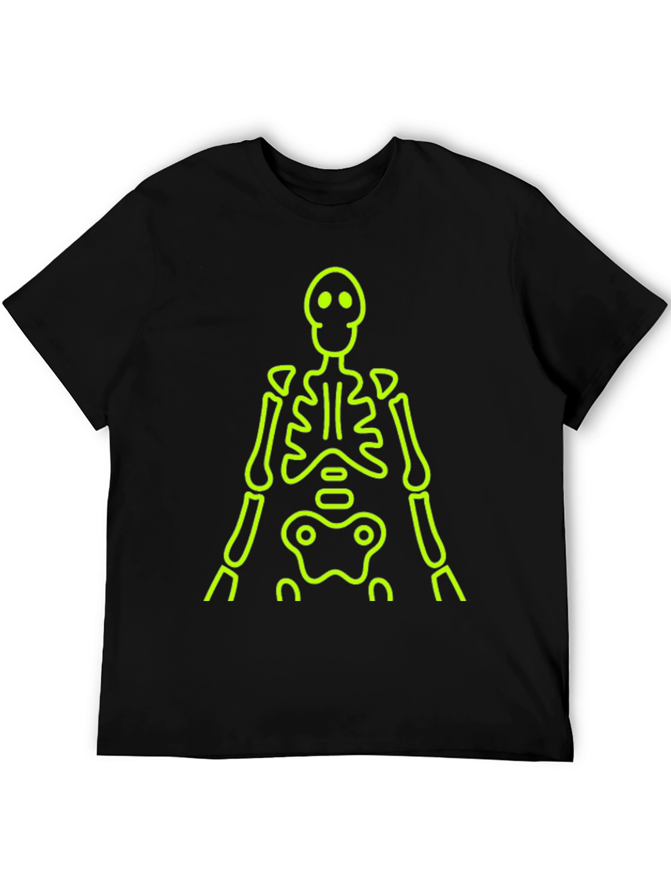 Neon Skeleton Black T-Shirt