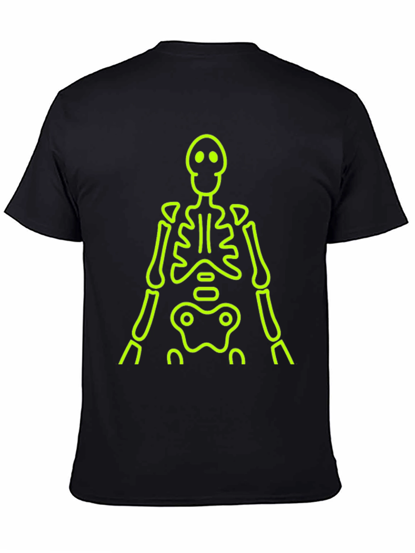 Neon Skeleton Black T-Shirt