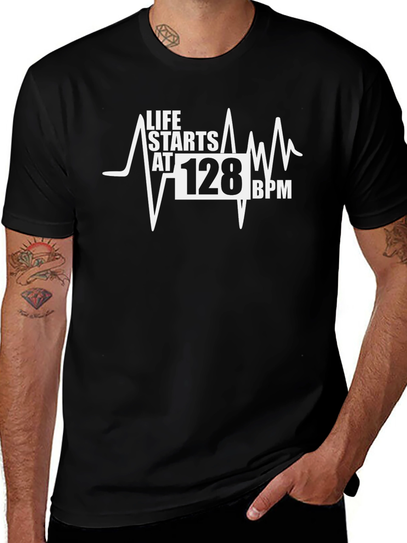 Life Starts at 128 BPM T-Shirt