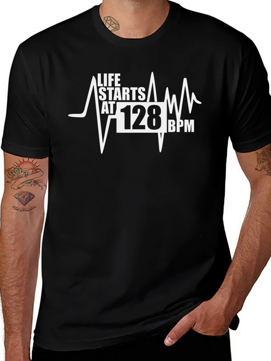 Life Starts at 128 BPM T-Shirt