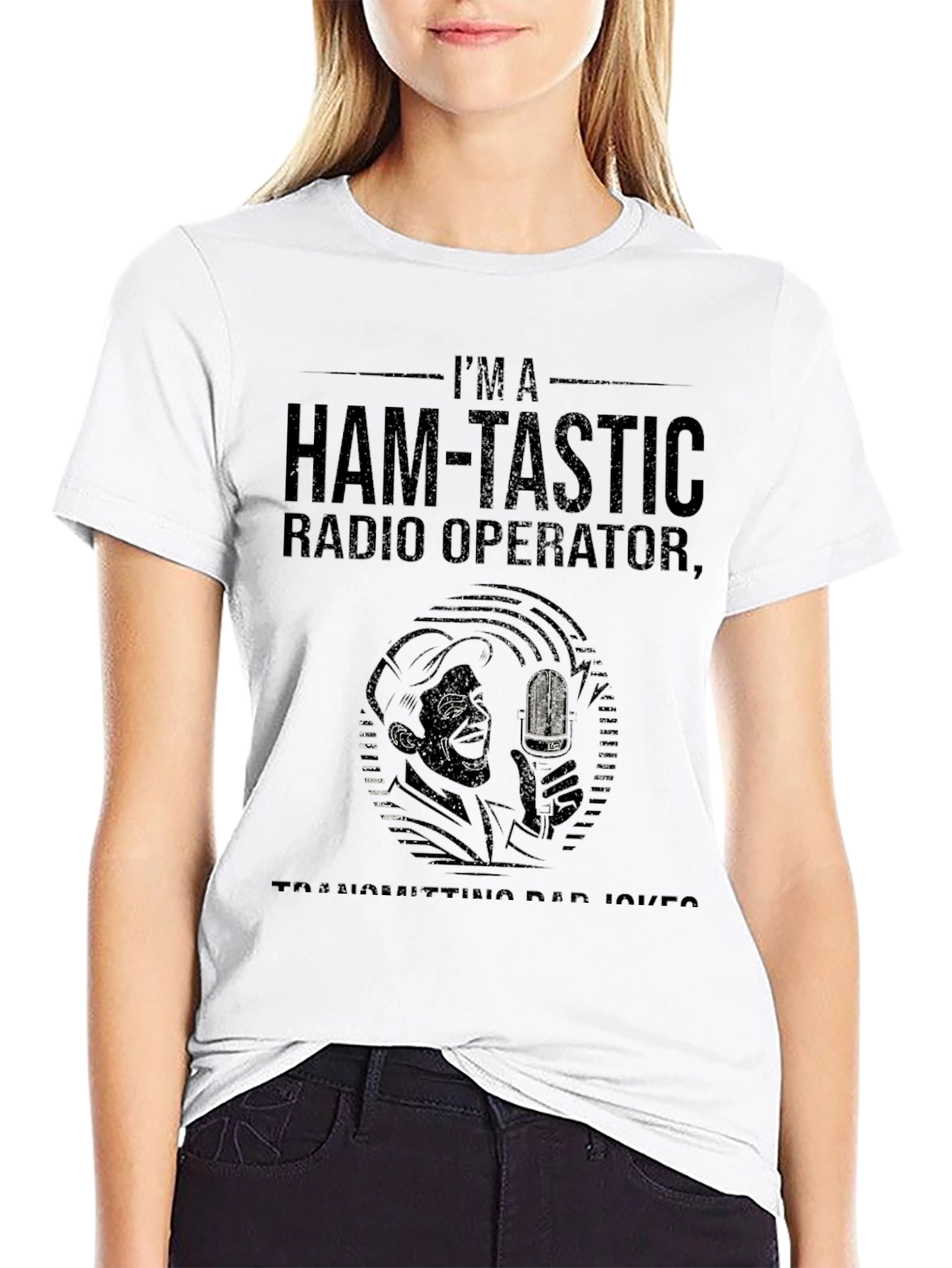 Ham-Tastic Radio Operator T-Shirt - Dad Joke Edition