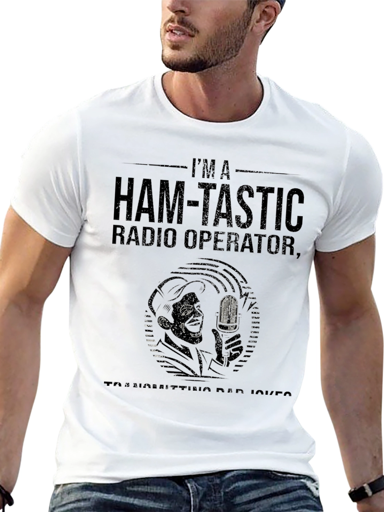 Ham-Tastic Radio Operator T-Shirt - Dad Joke Edition