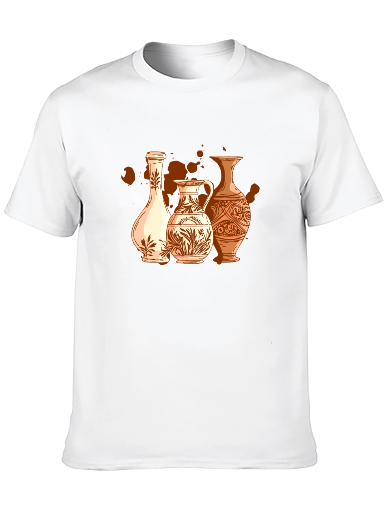 Vase Art Graphic T-Shirt - Stylish Pottery Design
