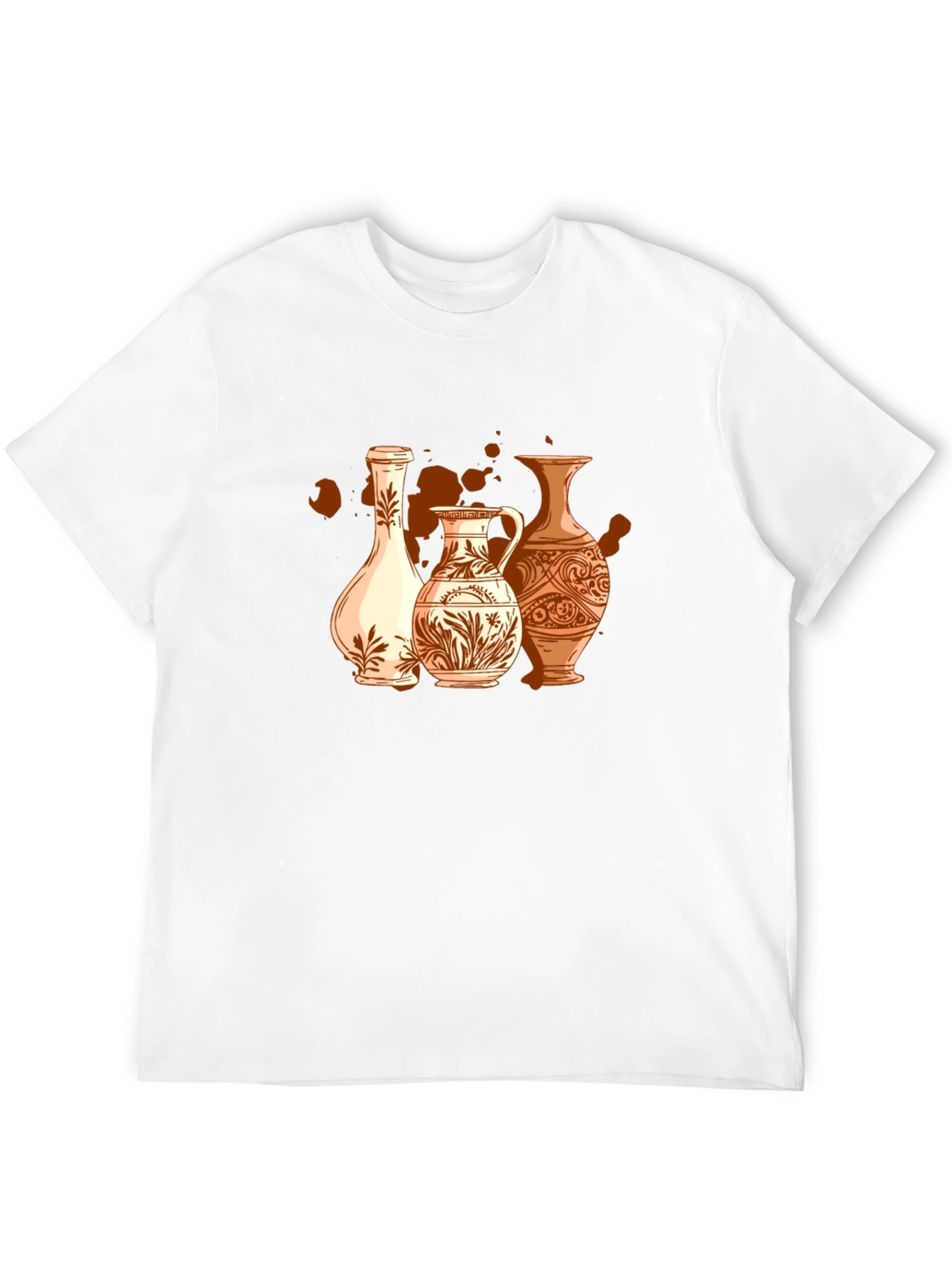Vase Art Graphic T-Shirt - Stylish Pottery Design