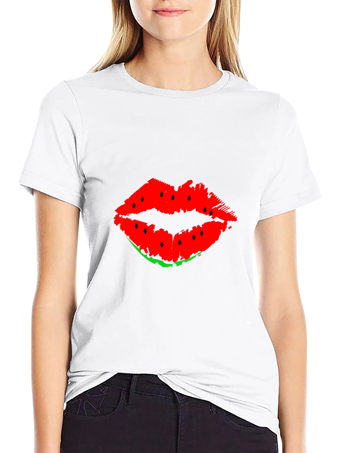 Watermelon Lips Graphic T-Shirt