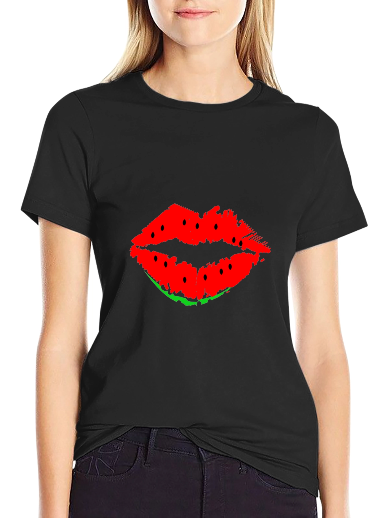 Watermelon Lips Graphic T-Shirt