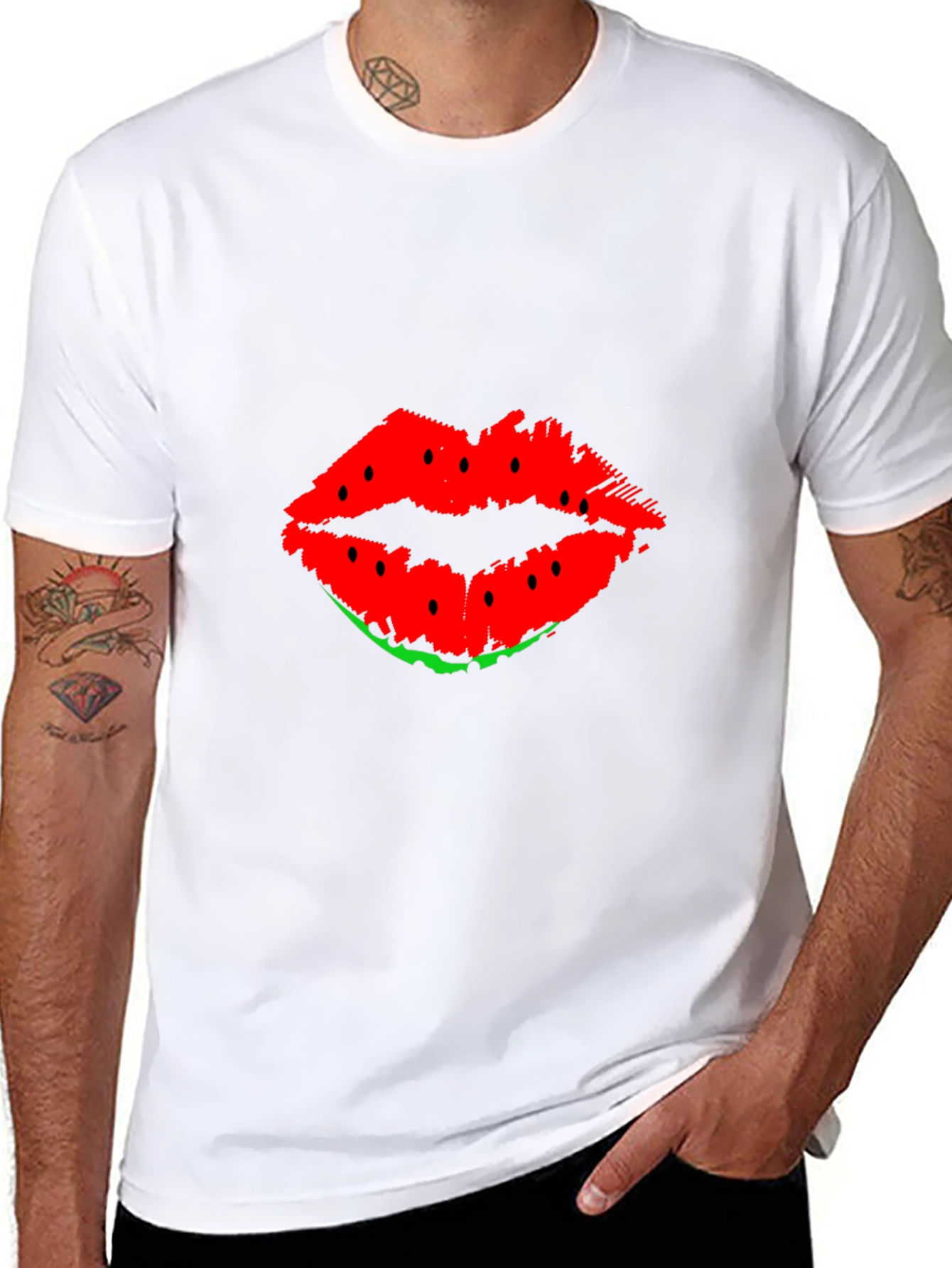 Watermelon Lips Graphic T-Shirt