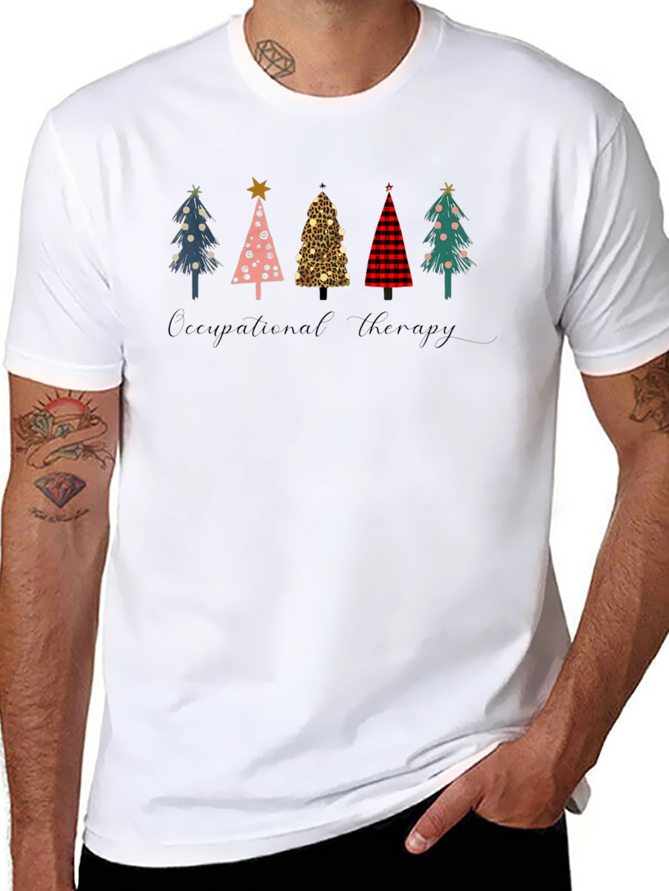 Occupational Therapy Christmas Tree T-Shirt