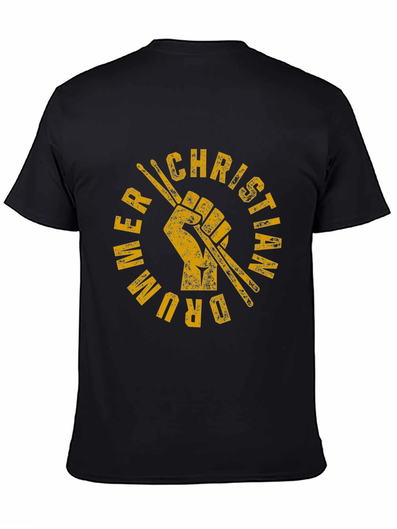 Christian Drummer Black T-Shirt