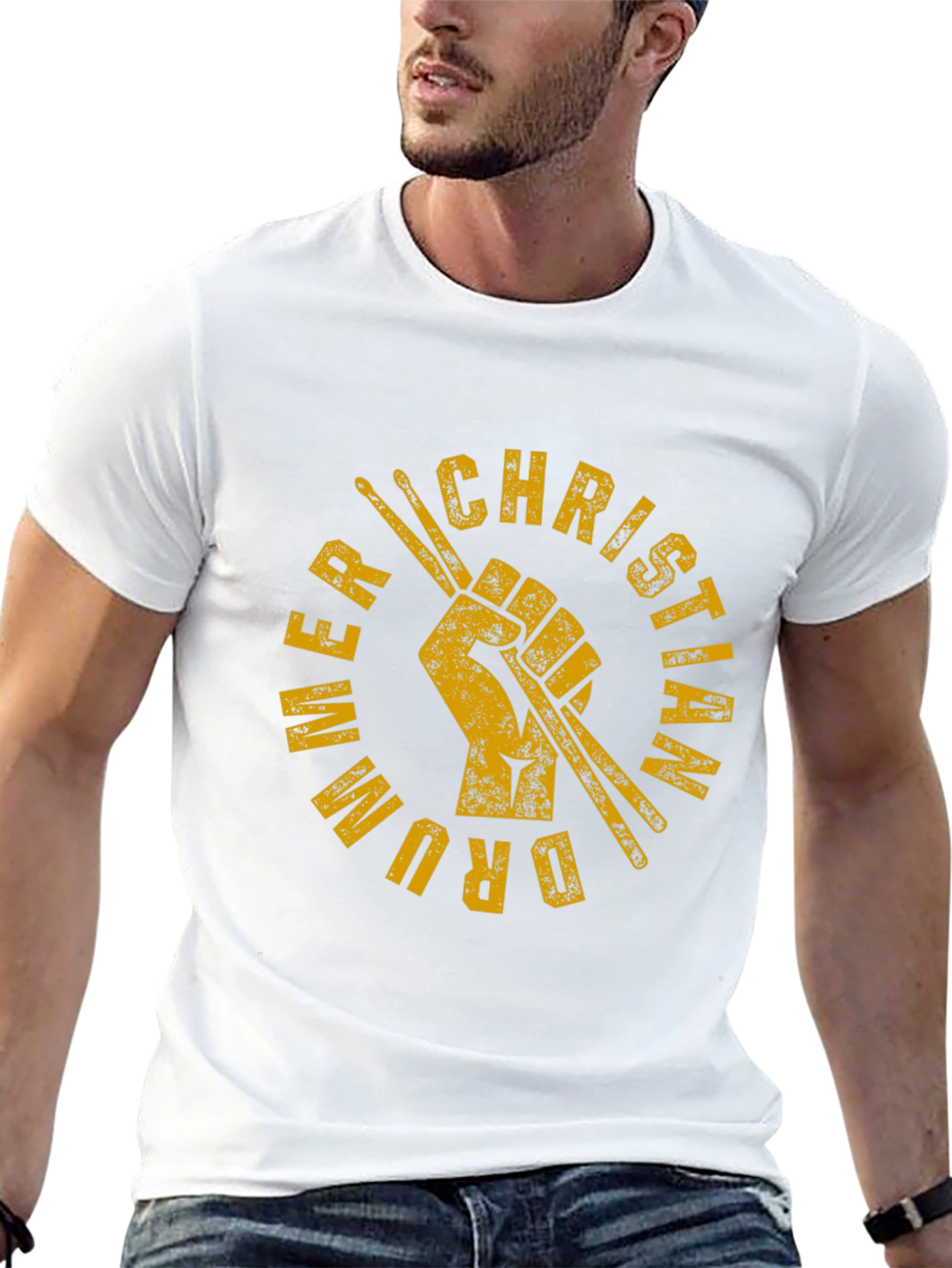 Christian Drummer Black T-Shirt