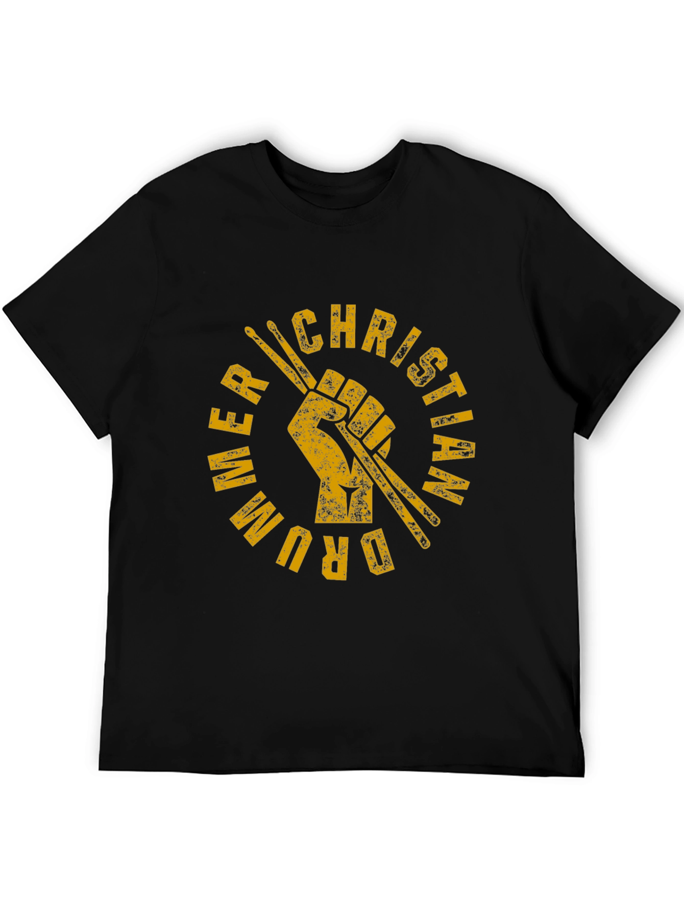 Christian Drummer Black T-Shirt