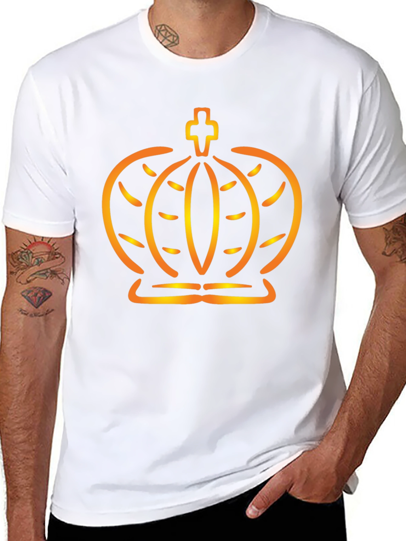 Royal Crown Graphic Tee - Modern Style