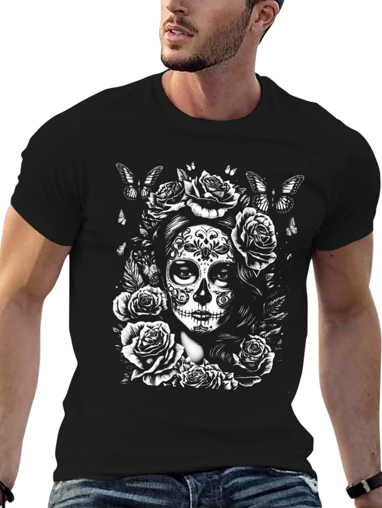 Sugar Skull Floral T-Shirt