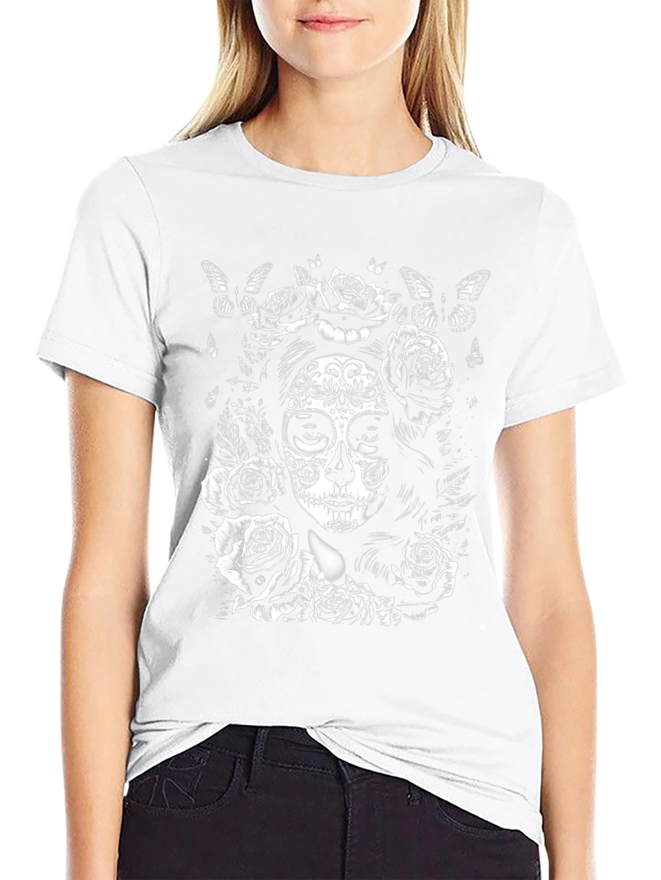 Sugar Skull Floral T-Shirt