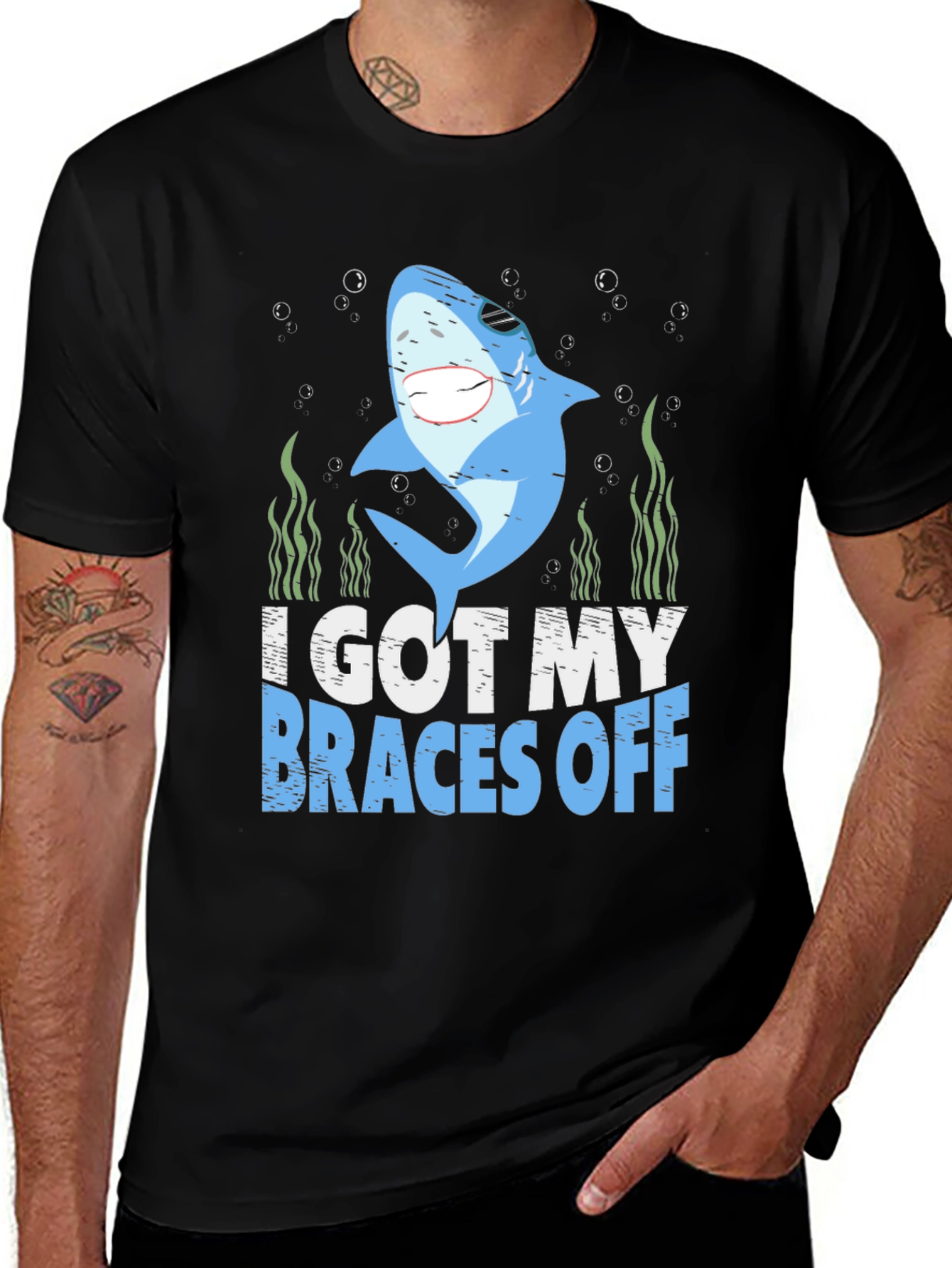 Shark Braces Off Graphic Tee