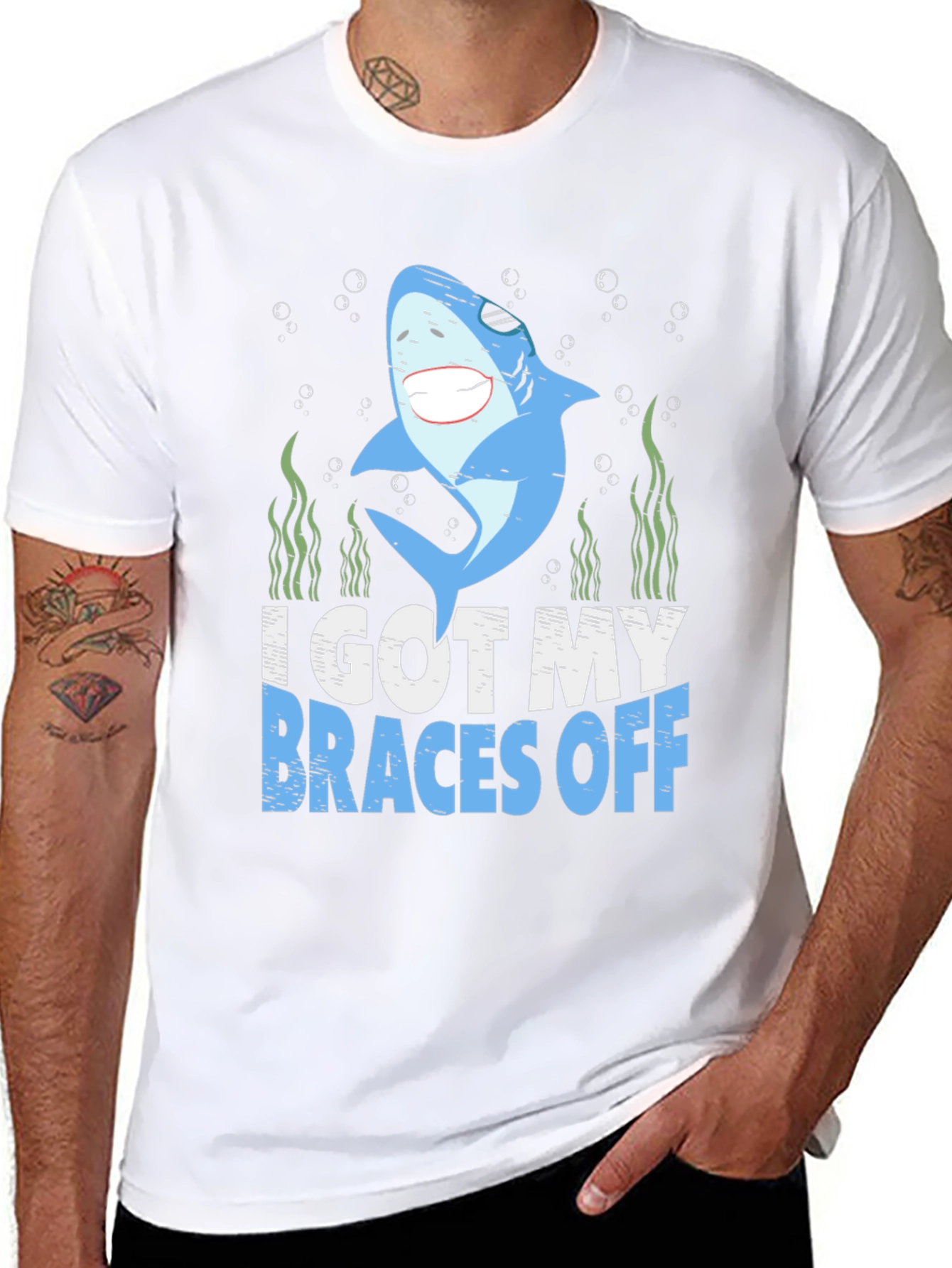 Shark Braces Off Graphic Tee