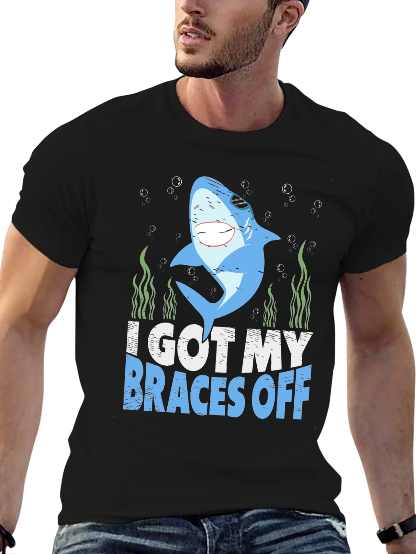 Shark Braces Off Graphic Tee